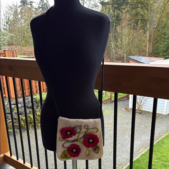 Custom Made | Wool Floral Crossbody Bag - Picture 1 of 5